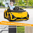 12V Ride-On Toddler Car with Multimedia Player, Yellow Magic Cars 9