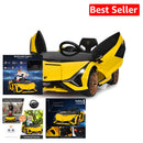 12V Ride-On Toddler Car with Multimedia Player, Yellow Magic Cars Variant 0