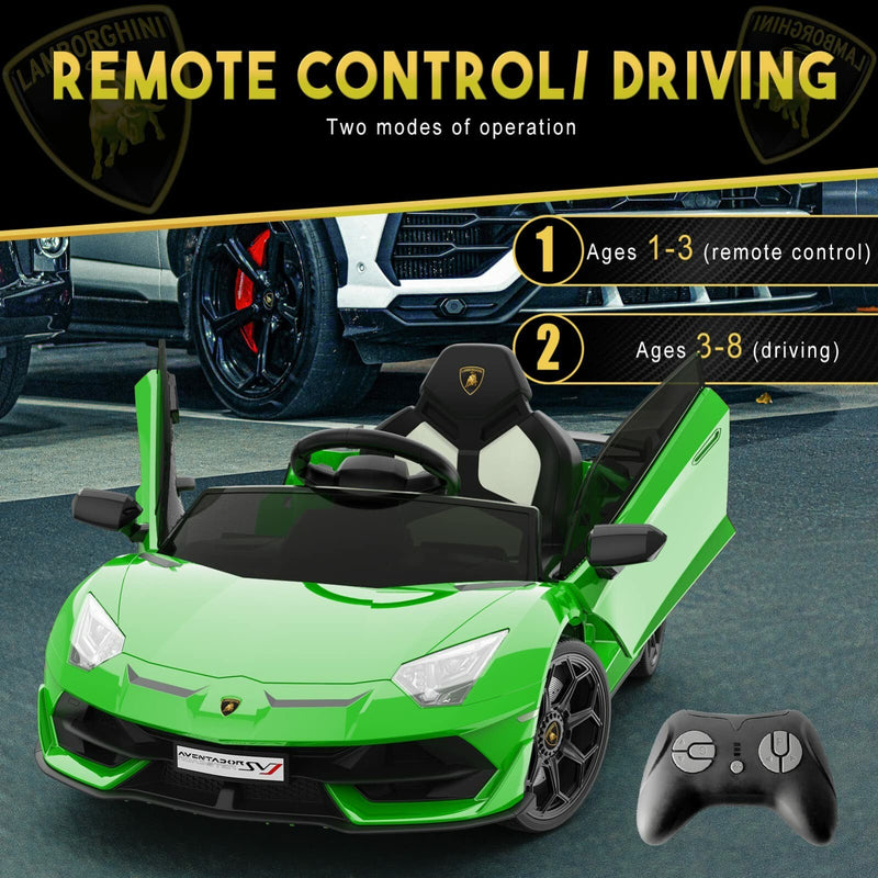 Licensed Lamborghini SVJ 12V Electric Ride-On Car for Kids with Remote Control Magic Cars 17