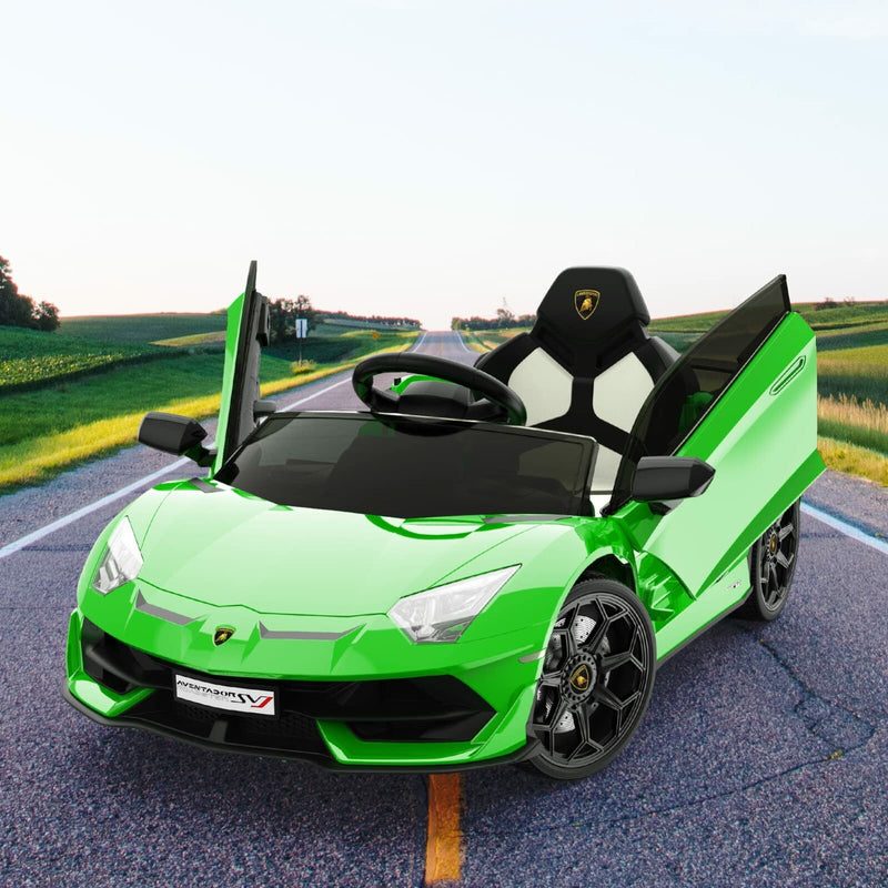 Licensed Lamborghini SVJ 12V Electric Ride-On Car for Kids with Remote Control Magic Cars 18