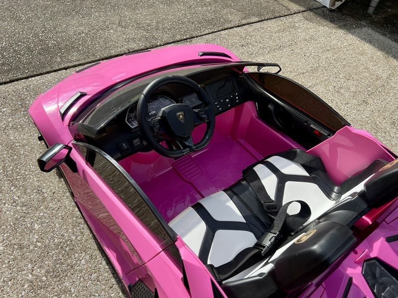SVJ Pink Roadster Electric Ride-On Car for Kids Magic Cars 1
