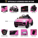 Pink Ride-On Toy Car Inspired by Lamborghini Urus and Sian Models Magic Cars 1