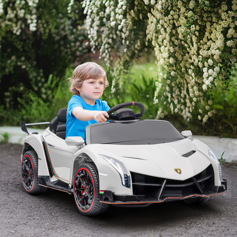 Licensed Lamborghini Veneno Kids Ride-On Car with Bluetooth Music Magic Cars 8