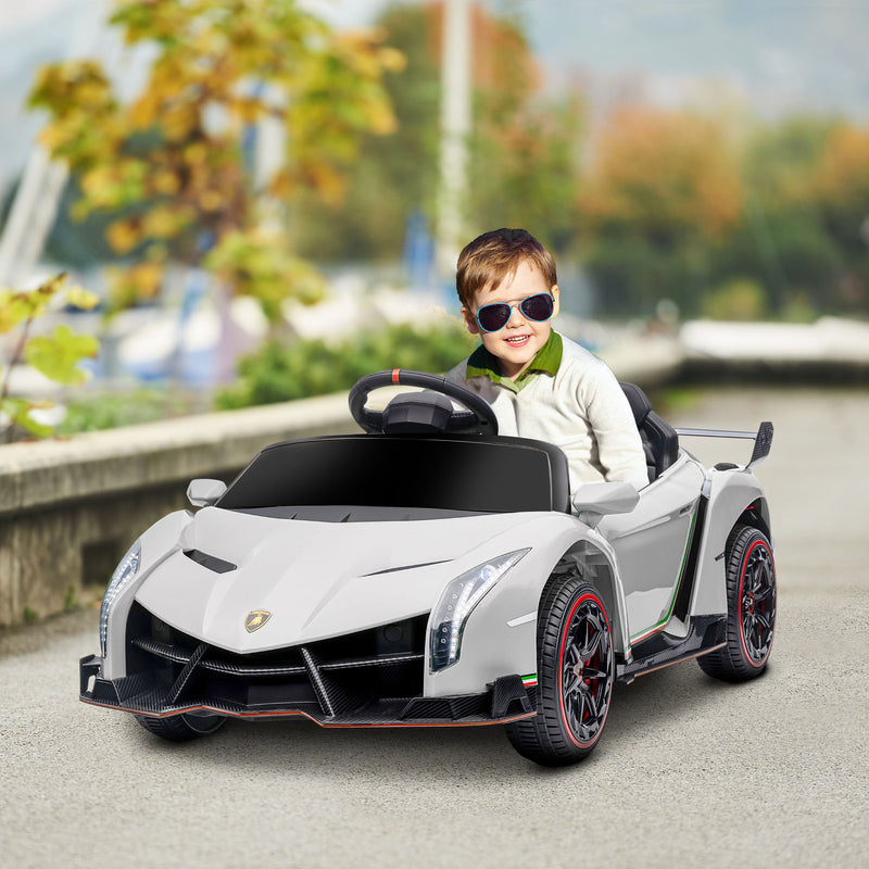 Licensed Lamborghini Veneno Kids Ride-On Car with Bluetooth Music Magic Cars Variant 0