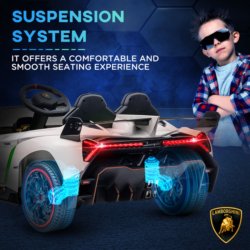 Licensed Lamborghini Veneno Kids Ride-On Car with Bluetooth and Music Magic Cars 7