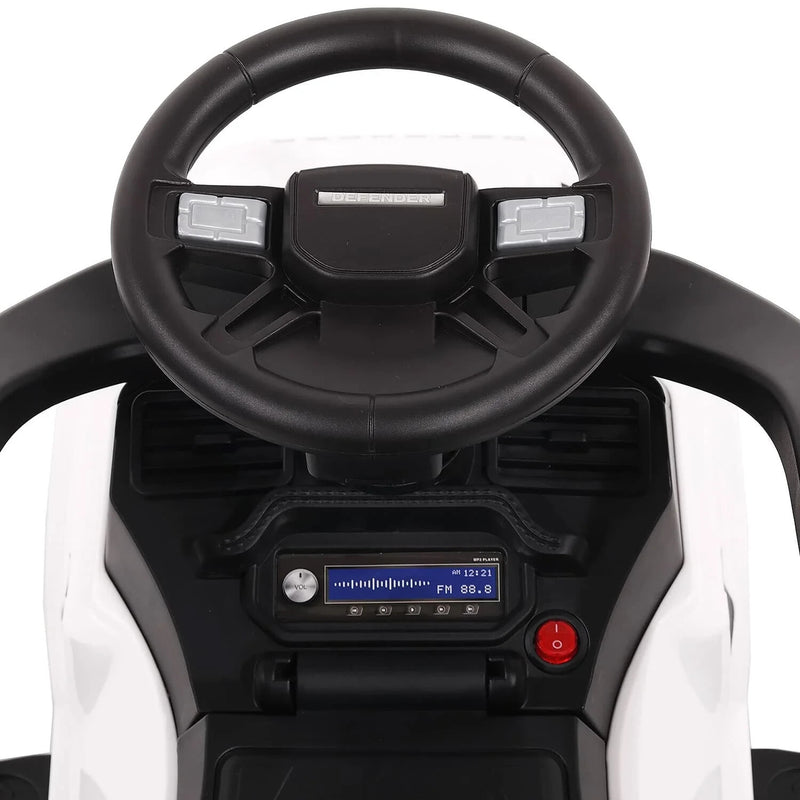 Kids Ride-On Push Car with Sunshade Canopy and Music Features Magic Cars 2