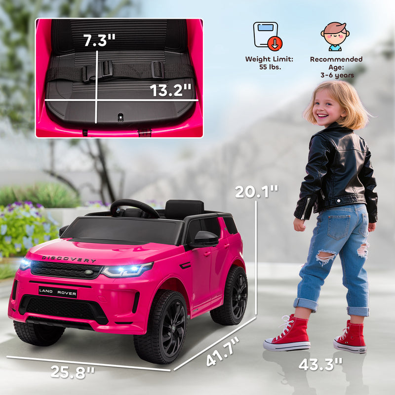 Licensed Land Rover 12V Kids Ride-On Car with Soft Start Magic Cars 24