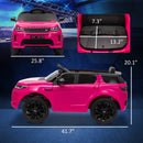 Licensed Land Rover 12V Kids Ride-On Car with Soft Start Pink Magic Cars 1