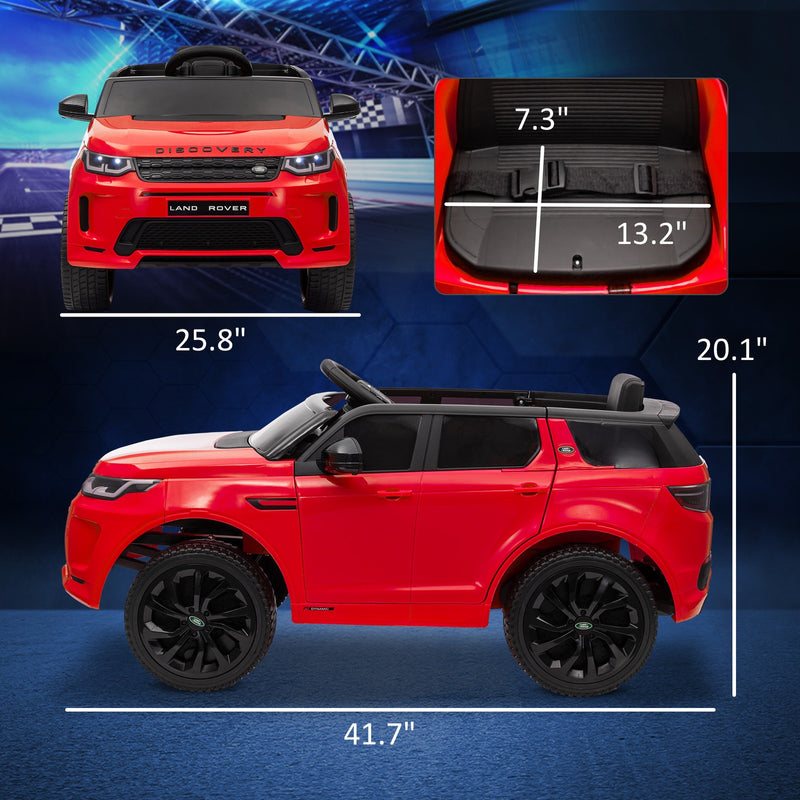 Licensed 12V Red Kids Ride-On Car with Soft Start and Land Rover Design Magic Cars 2