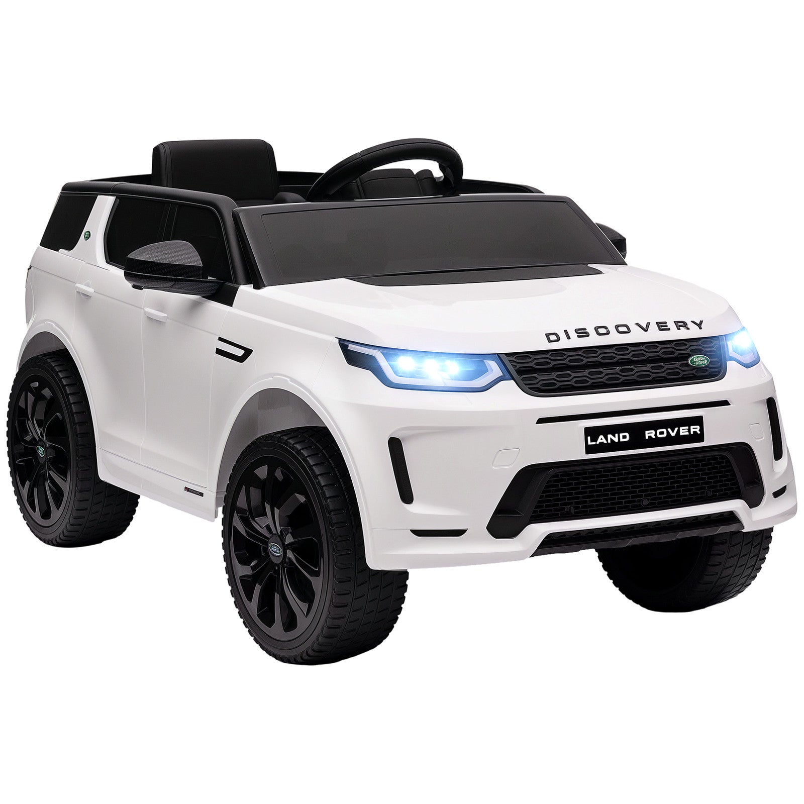 Licensed Land Rover 12V Kids Ride-On Car with Soft Start and Music