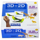984 Language Development 3D-2D Animal and Food Matching Set Magic Cars 3