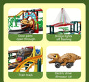 Large Electric Tyrannosaurus Dinosaur Amusement Park Track Car Simulation Toy Magic Cars 3
