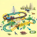 Large Electric Tyrannosaurus Dinosaur Amusement Park Track Car Simulation Toy Magic Cars Variant 0