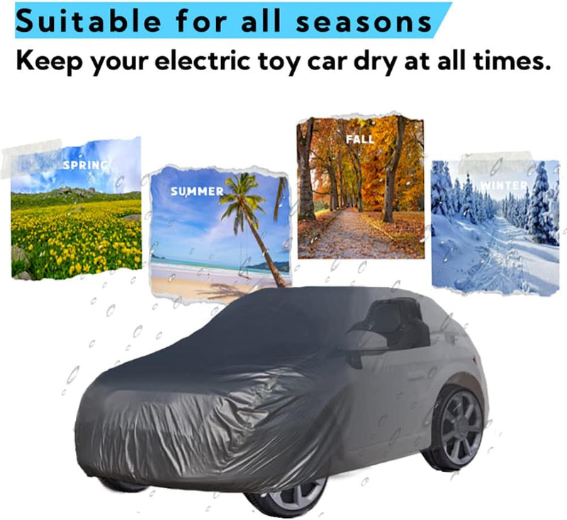 Large Weather-Resistant Cover for Kids’ Electric Ride-On Toy Cars Magic Cars 4