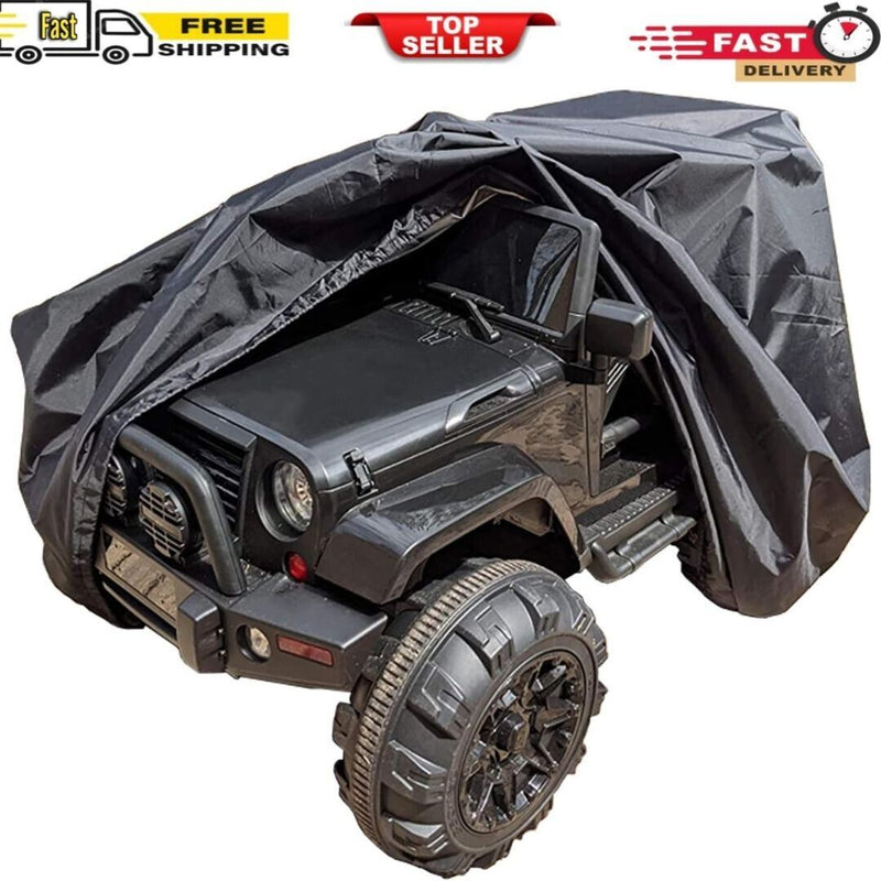 Large Kids Electric Ride-On Jeep Truck with Power Wheels and Protective Cover Magic Cars Variant 0