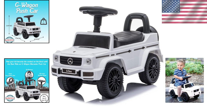 Large Kids Push Car G-Wagon with Realistic Driving Features and Hidden Storage Magic Cars 1