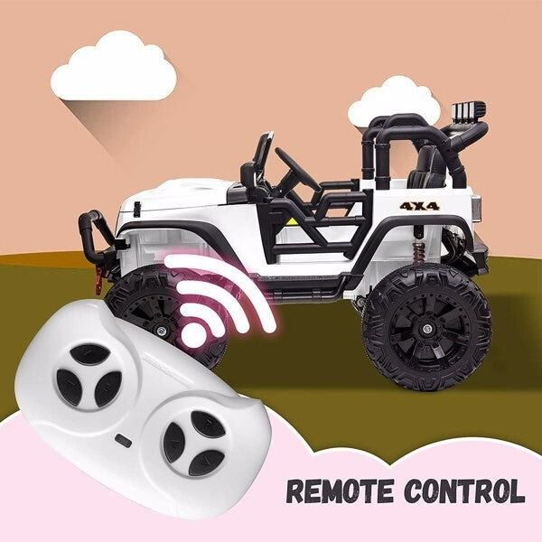 Large Battery-Powered Electric Ride-On Car for Kids with 2 Seats and Remote Control Magic Cars 1