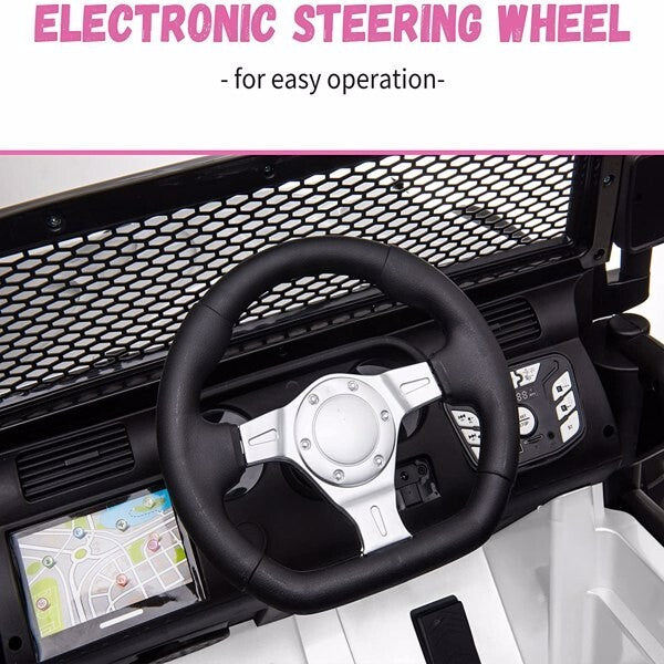 Large Battery-Powered Electric Ride-On Car for Kids with 2 Seats and Remote Control Magic Cars 2