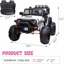 Large Battery-Powered Electric Ride-On Car for Kids with 2 Seats and Remote Control Magic Cars 4
