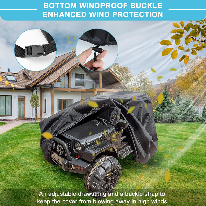 Large Ride-On Truck Toy Car Cover for Kids Electric Power Wheels Outdoor Protection Magic Cars 1