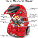Large Take Apart Truck Engine Set with RC Key and Realistic Sounds for Ages 3-8 Magic Cars 5