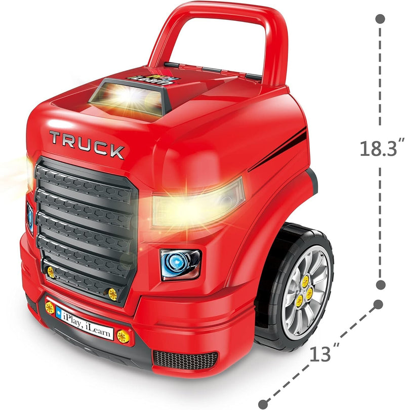 Large Truck Engine Toy Mechanic Repair Set for Toddlers Ages 3-5 Magic Cars 2