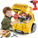 Monster Truck Mechanic Playset for Kids Ages 3-8 with Electric Drill Magic Cars 1
