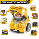 Monster Truck Mechanic Playset for Kids Ages 3-8 with Electric Drill Magic Cars 3