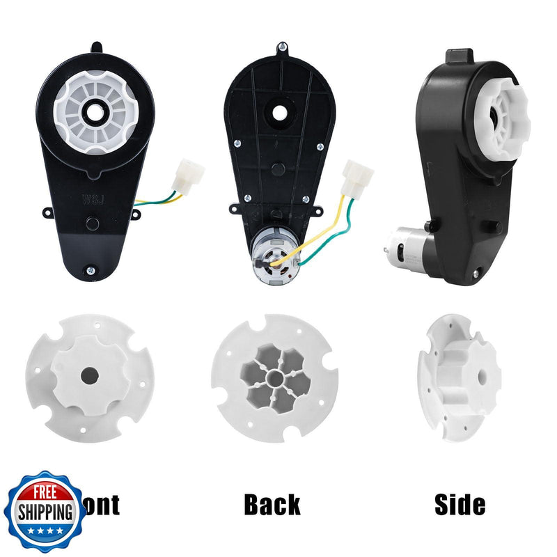 2pcs 24V High-Speed RS550 Motor with Gearbox for Power Wheels 35000RPM Magic Cars 3
