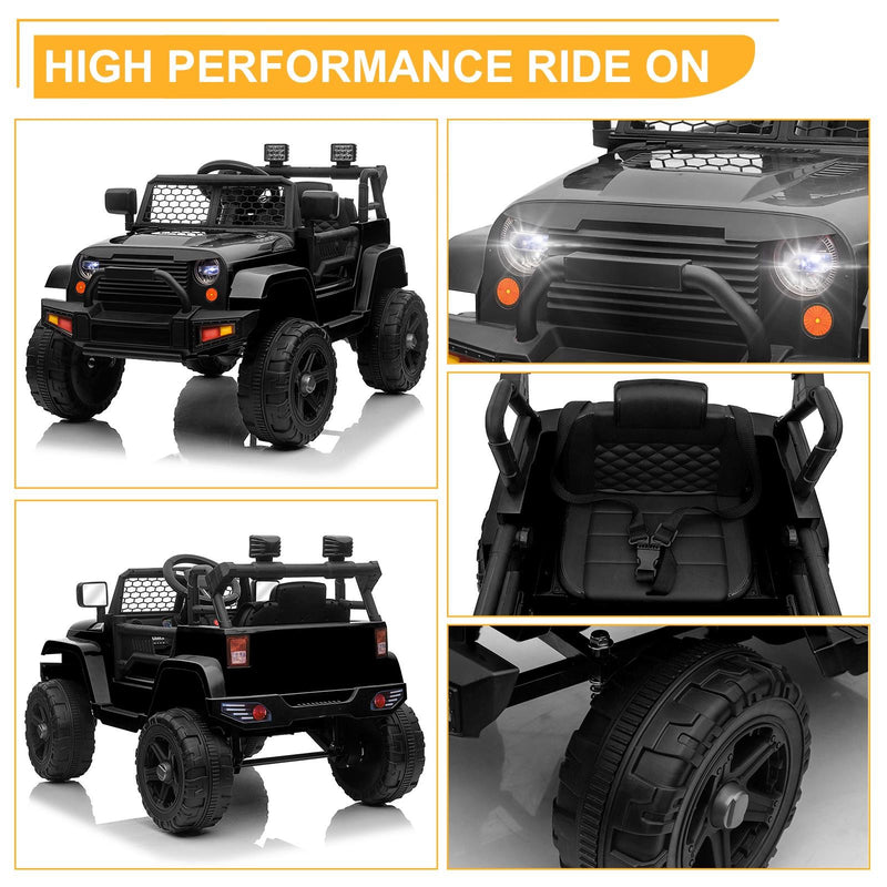 12V Electric Ride-On Jeep Car Toy with 3 Speeds for Kids Ages 3 to 5 Years Magic Cars 4
