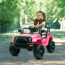 12V Dual Drive Jeep with 4.5Ah Battery, 2.4G Remote Control, and 3-Speed Modes – Pink Magic Cars 3