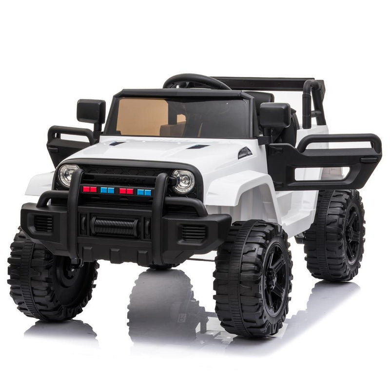 Electric 12V Kids Ride-On Jeep Car Toy with Lights and 3-Speed Remote Control Magic Cars 12