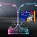 Light-Up LED Double Ring Toss Game - Acrylic Tabletop Party Fun Magic Cars Variant 0