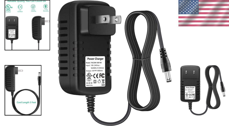 6V LED Indicator Charger for Kids Ride-On Cars Compatible with Huffy and Kid Trax Magic Cars 1