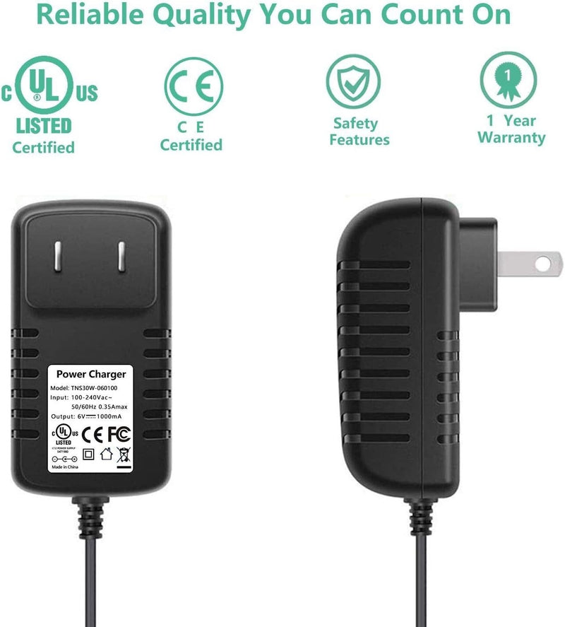 6V LED Indicator Charger for Kids Ride-On Cars Compatible with Huffy and Kid Trax Magic Cars 4