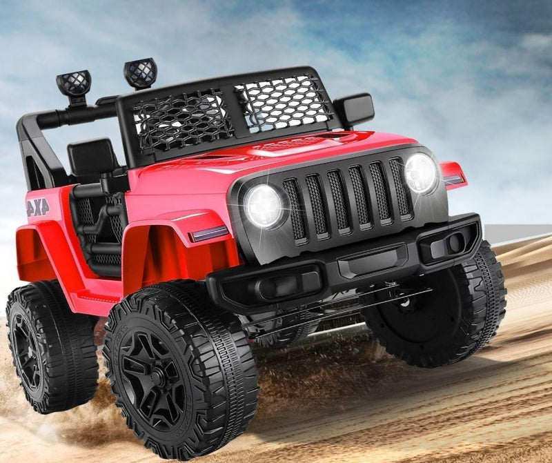 12V Electric Ride-On Truck for Kids with 2 Seats, LED Lights, MP3 Player, and Remote Control Wheels Magic Cars 10