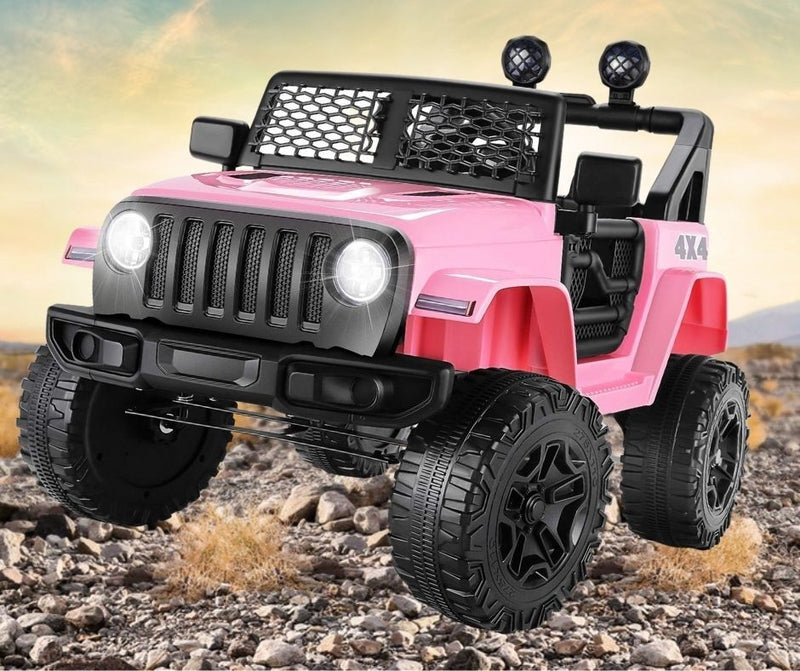 12V Electric Ride-On Truck for Kids with 2 Seats, LED Lights, MP3 Player, and Remote Control Wheels Magic Cars 9