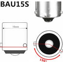 LED Turn Signal Bulb Set 1156 BAU15S - Amber (2 Bulbs) - image 2