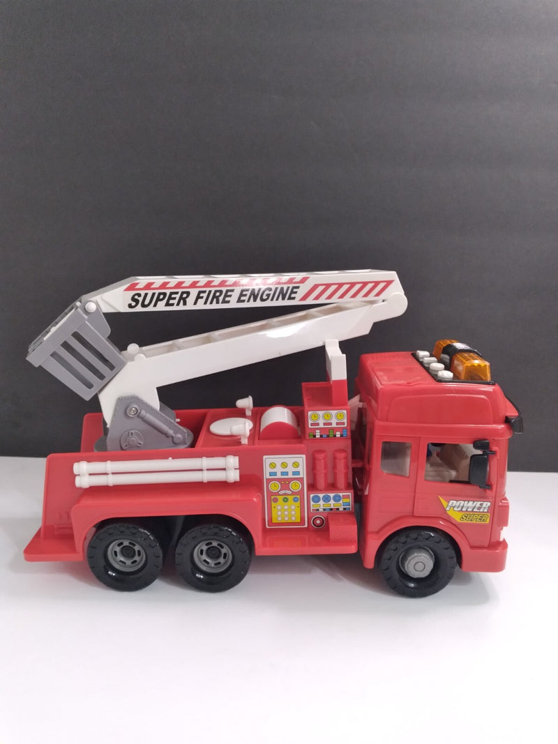 Kids Red Fire Engine Toy with Play Features, Dimensions 9" x 5" x 13" Magic Cars 11