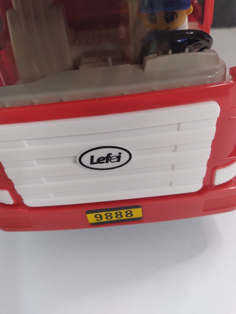 Kids Red Fire Engine Toy with Play Features, Dimensions 9" x 5" x 13" Magic Cars 6