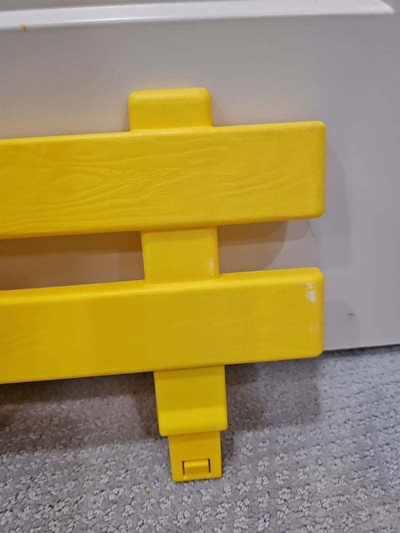 Kids' Yellow Ride-On John Deere Tractor with Wagon Trailer and Side Gate Section Magic Cars 5