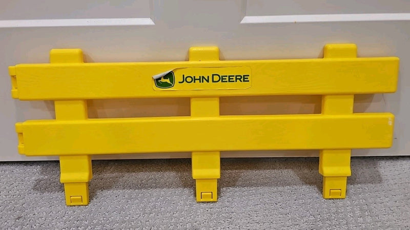 Kids' Yellow Ride-On John Deere Tractor with Wagon Trailer and Side Gate Section Magic Cars Variant 0