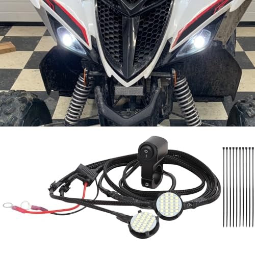 Left and Right Headlight Kit for 2016-2024 Yamaha Raptor 90 and 110 Magic Cars 1