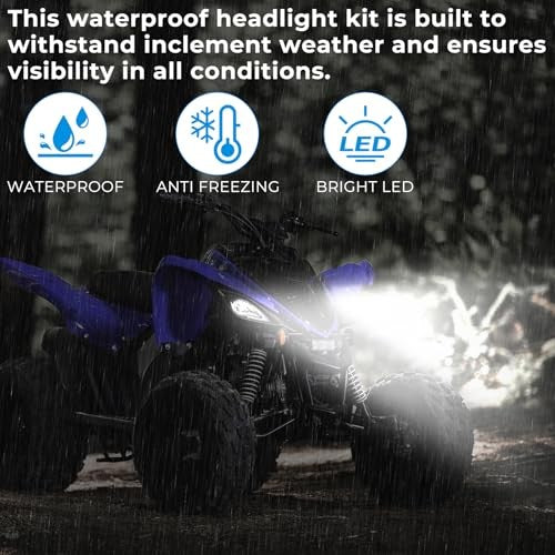 Left and Right Headlight Kit for 2016-2024 Yamaha Raptor 90 and 110 Magic Cars 2