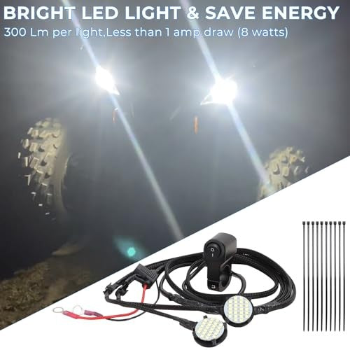 Left and Right Headlight Kit for 2016-2024 Yamaha Raptor 90 and 110 Magic Cars 5