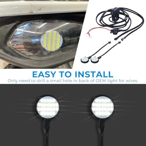 Left and Right Headlight Kit for 2016-2024 Yamaha Raptor 90 and 110 Magic Cars 7