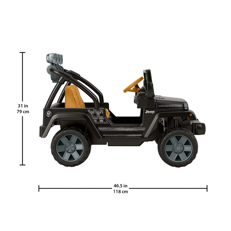 Left Rollbar Support for Jeep Wrangler Power Wheels 3900-2491 Black Plastic Magic Cars 3