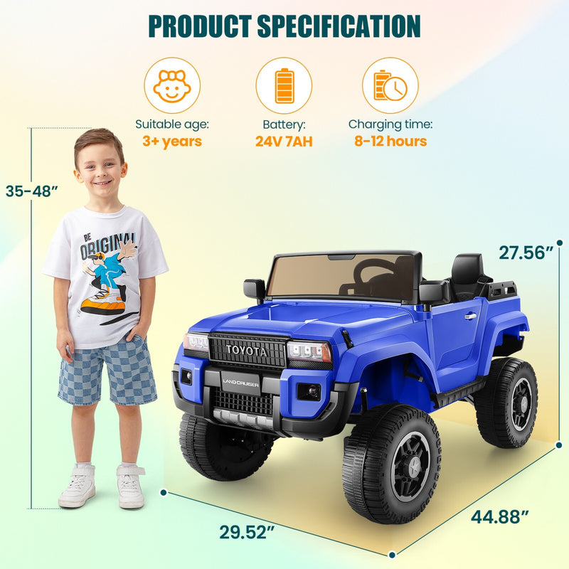 24V 2-Seater Electric Ride-On Car for Kids with Remote Control Magic Cars 6