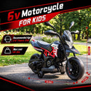 6V Kids Ride-On Motorcycle Toy with Training Wheels and Rechargeable Battery Magic Cars 1
