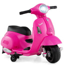 Licensed 6V Electric Scooter for Kids with 3 Wheels and Training Wheels, LED Lights Magic Cars 1